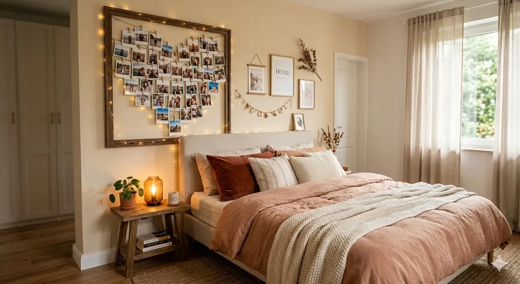 Heart-Shaped Wall Collage