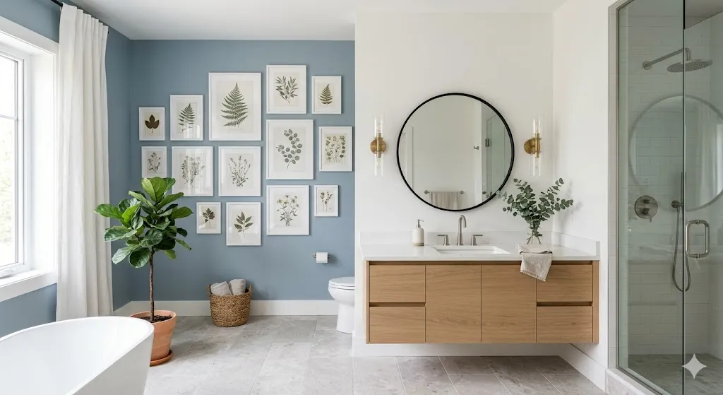 Install a Soft Blue Accent Wall