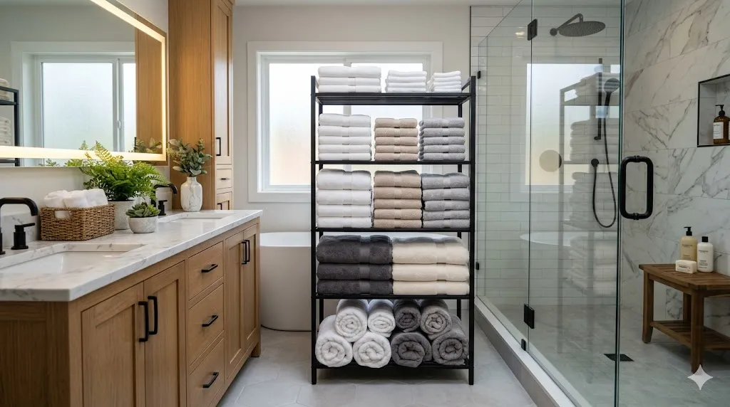 Multi-Tier Towel Rack
