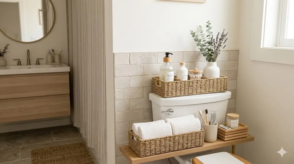 Multi-Compartment Storage Basket