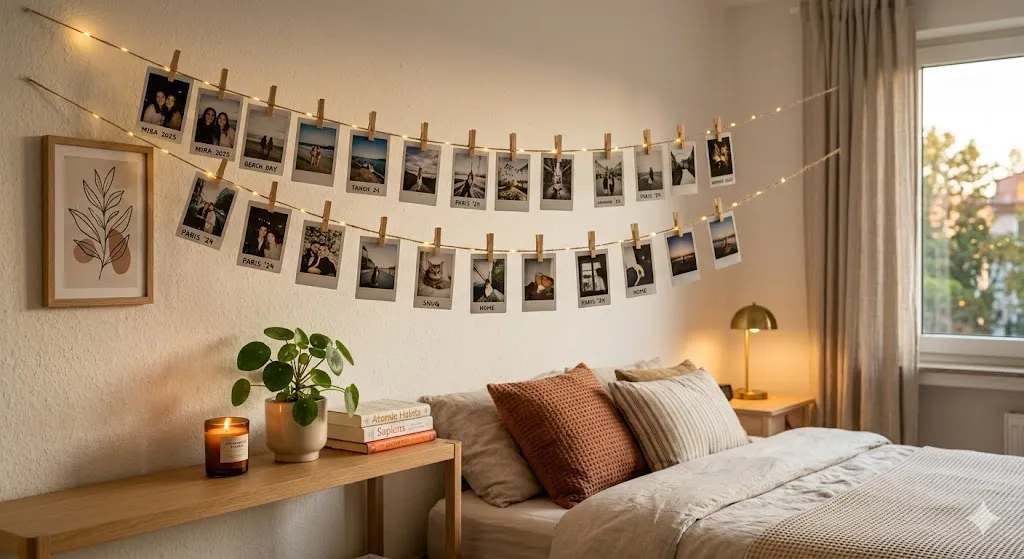 Hanging Polaroid Display