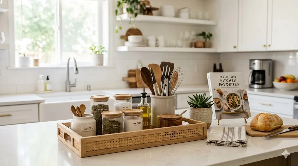 Keep Daily Essentials on a Decorative Tray