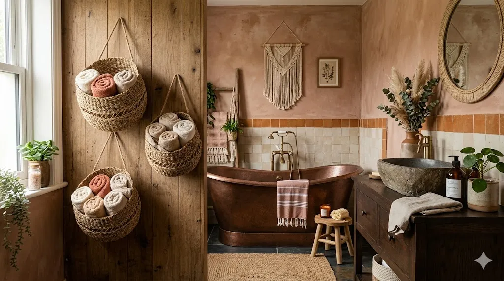 Boho Hanging Basket Rack