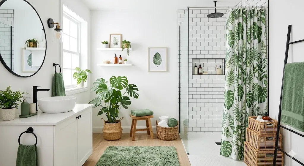Add Green Through Bathroom Accessories
