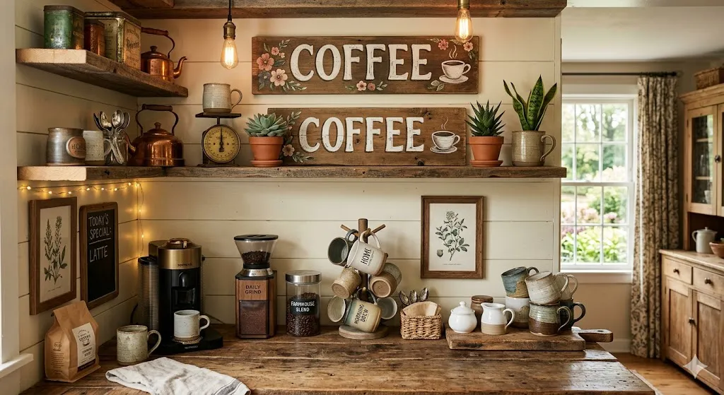 Create a Farmhouse Coffee Nook