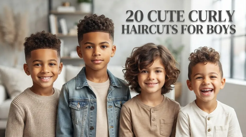 20 Cute Curly Haircuts for Boys